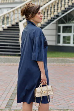 Платье Vittoria Queen 25373 темно-синий - фото 3