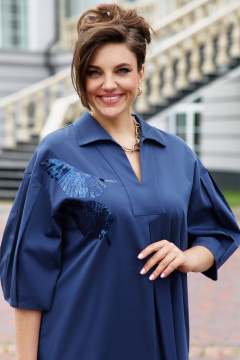 Платье Vittoria Queen 25373 темно-синий - фото 2