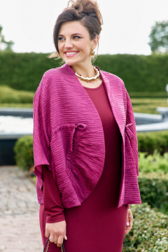 Жилет, платье Vittoria Queen 25823 винный - фото 2