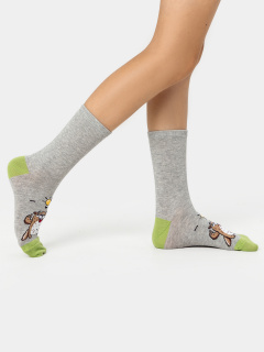 Носки Mark Formelle 430G-1346/B4-123430G-1 серый_меланж_салатовый_рис.1346 - фото 1