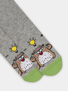 Носки Mark Formelle 430G-1346/B4-123430G-1 серый_меланж_салатовый_рис.1346 - фото 4