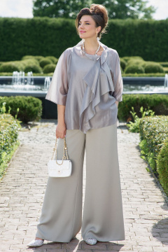 Блуза, брюки Vittoria Queen 25953/1 бежевый - фото 1