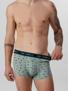 Трусы Mark Formelle 411124-3/25-5136П-5 топоры_на_зеленом_льду_т.зеленый_узор_на_черном - фото 1