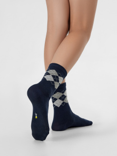 Носки Mark Formelle 430K-1493/B4-20430K-3 т.синий_рис.1493 - фото 1