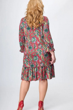 Платье Anelli 1139 красные_тона - фото 4