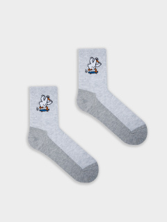 Носки Mark Formelle 444K-3207/B3-25444K св.серый_меланж_рис.3207 - фото 2