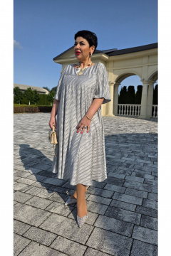 Платье Vittoria Queen 26433 серый - фото 4