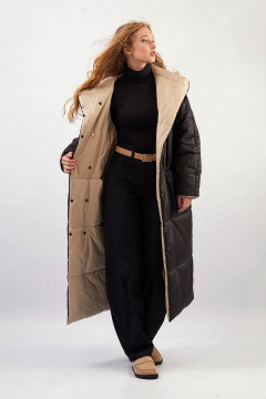 Пальто Rivoli 1065.1 черный,бежевый - фото 5