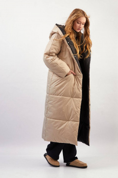 Пальто Rivoli 1065.1 черный,бежевый - фото 2