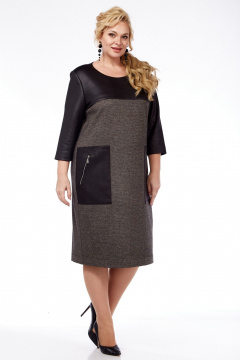 Платье СиБон 0240 коричневый - фото 2