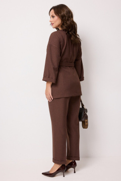 Брюки, жакет Твой имидж 2249 шоколад - фото 2