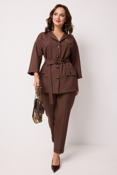 Брюки, жакет Твой имидж 2249 шоколад - фото 1