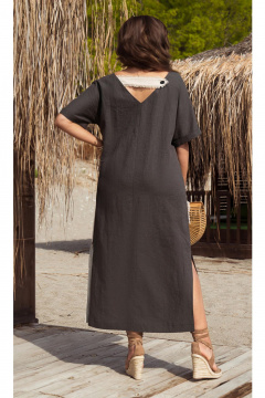 Платье Vittoria Queen 24873/1 бежевый_графитовый - фото 3