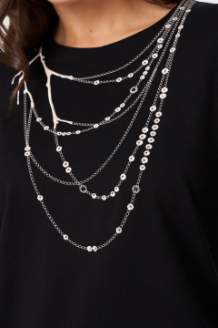 Платье Панда 113580 черный - фото 3