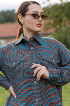 Рубашка ADARIN А34 клетка - фото 5