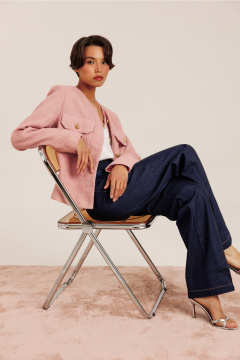 Жакет прямого силуэта из костюмной ткани с накладными карманами DILIA 0779 мультидизайн - фото 3