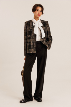 Жакет прямого силуэта с карманами и пуговицами DILIA 0781 мультидизайн - фото 2