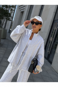 Брюки, джемпер Dilana VIP 2118 светло-серый - фото 5