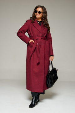 Пальто Beautiful&Free 7026 вино - фото 3