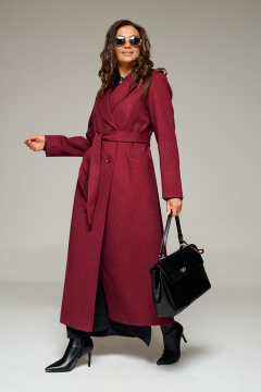 Пальто Beautiful&Free 7026 вино - фото 1