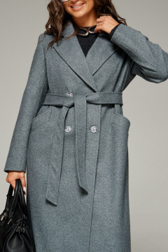 Пальто Beautiful&Free 7026 серый - фото 5