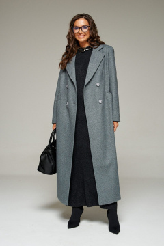 Пальто Beautiful&Free 7026 серый - фото 1