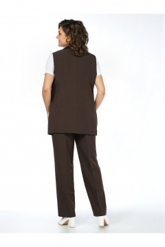 Брюки, жилет Пинск-Стиль 3124 шоколад - фото 5