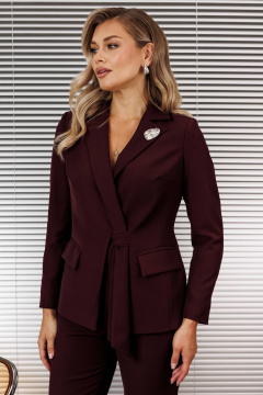 Брюки, жакет Мода Юрс 2934 бордо - фото 2