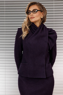 Жакет, юбка Мода Юрс 2936 баклажан - фото 4