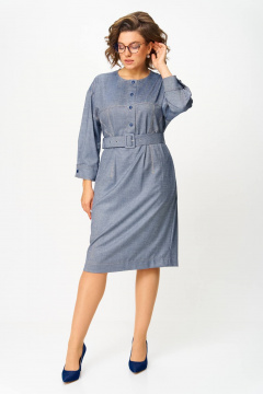 Платье Karina deLux M-1369 деним - фото 4