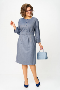 Платье Karina deLux M-1369 деним - фото 2