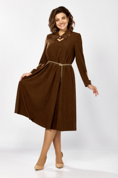 Платье, пояс ZigzagStyle 582 темный_янтарь - фото 1