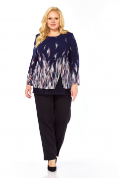 Блуза Abbi 4067 темно-синий - фото 2