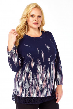 Блуза Abbi 4067 темно-синий - фото 5