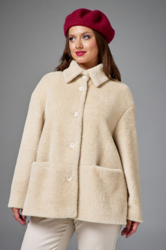 Пальто AVE RARA 1068/1 молочно-кремовый - фото 1