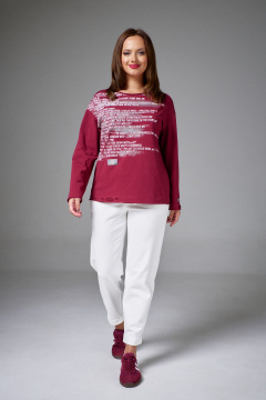 Джемпер AVE RARA 2247/1 марсала - фото 5