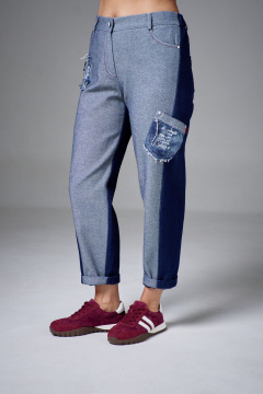 Брюки AVE RARA 4151 темно-синий дэним - фото 1