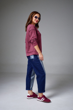 Брюки AVE RARA 4151 темно-синий дэним - фото 4