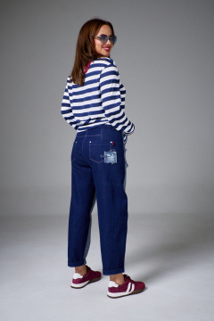 Брюки AVE RARA 4151 темно-синий дэним - фото 3