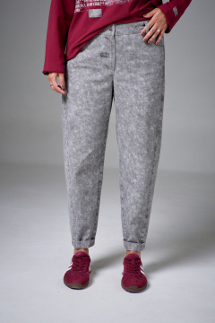 Брюки AVE RARA 4153 светло-бежевый мрамор - фото 1