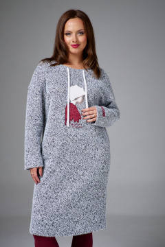 Платье AVE RARA 5036 серый меланж - фото 1