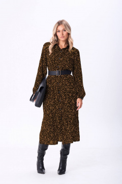 Платье Anastasia 1270 черно-коричневый - фото 1