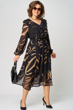 Платье EVA GRANT 7297В принт_ленты - фото 3