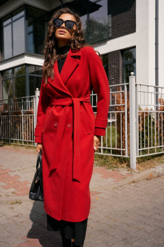 Пальто Beautiful&Free 7028 красный_кармин - фото 1