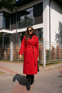 Пальто Beautiful&Free 7028 красный_кармин - фото 3