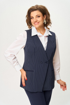 Жилет ANASTASIA MAK 1270-5 синий - фото 1