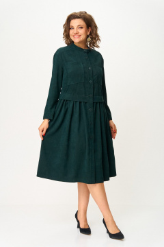Платье ANASTASIA MAK 1301 зеленый - фото 2