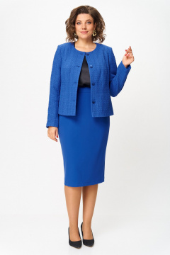 Жакет, юбка ANASTASIA MAK 1302 василек - фото 2