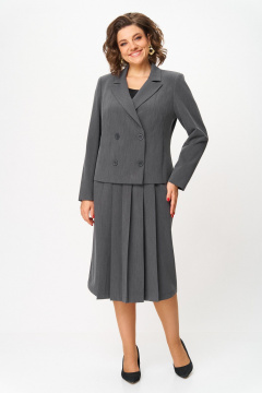 Жакет, юбка ANASTASIA MAK 1303 серый - фото 2