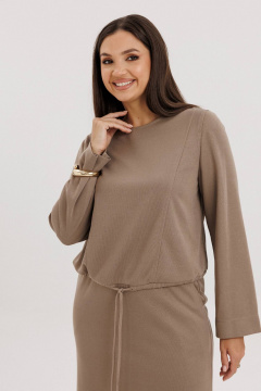 Демисезонный трикотажный комплект юбки и джемпера на резинке Fantazia Mod 4987 - фото 5